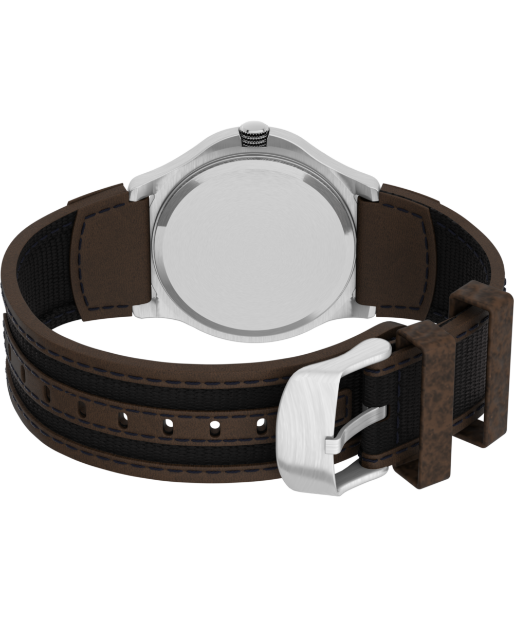 Expedition Metal Field 40mm Leather Strap Watch