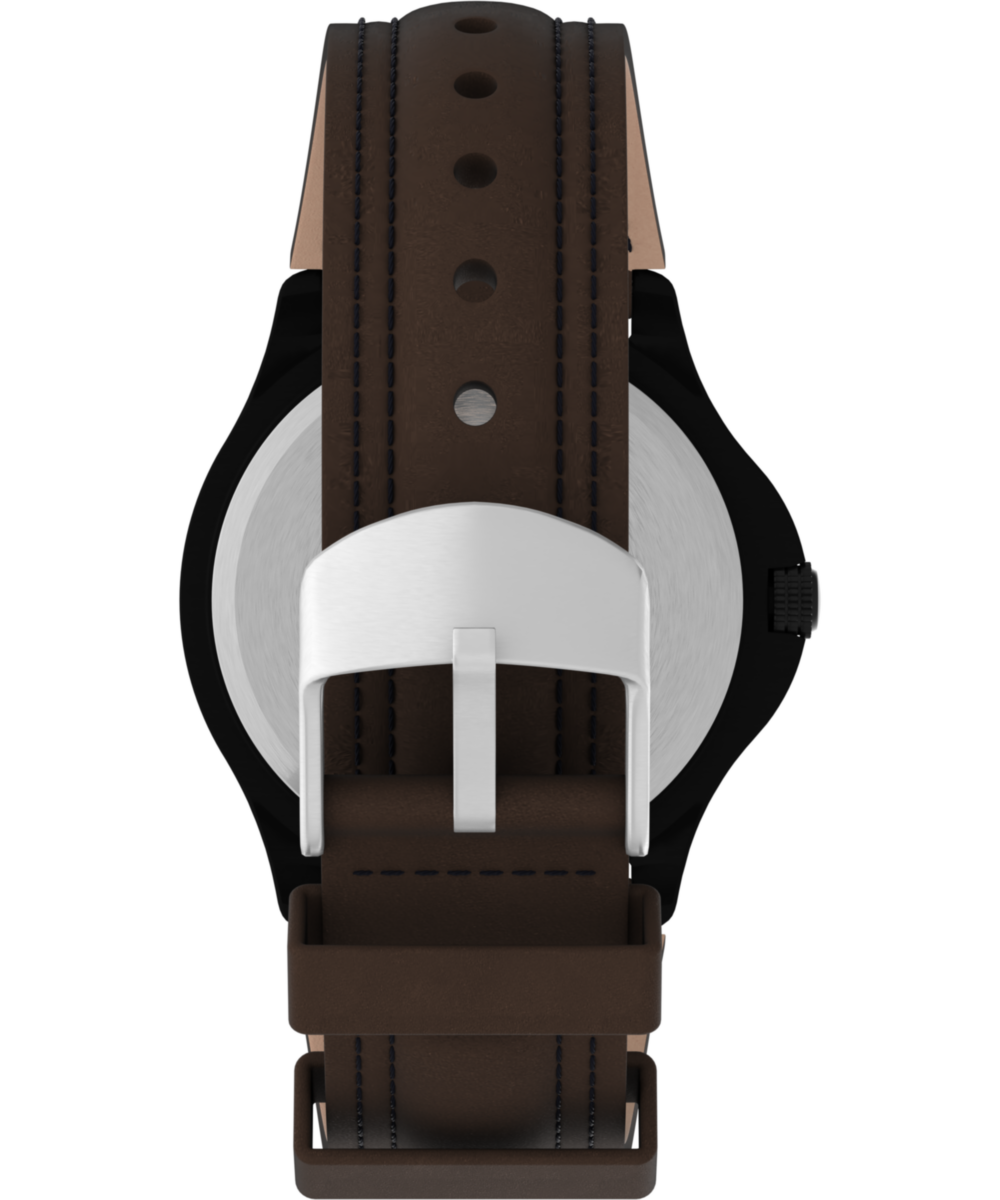 Expedition Metal Field 40mm Leather Strap Watch