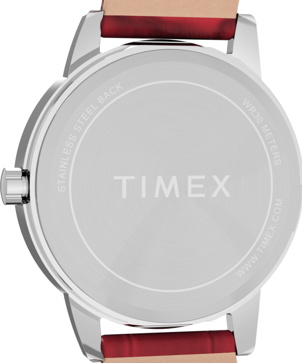 Easy Reader® 30mm Leather Strap Watch