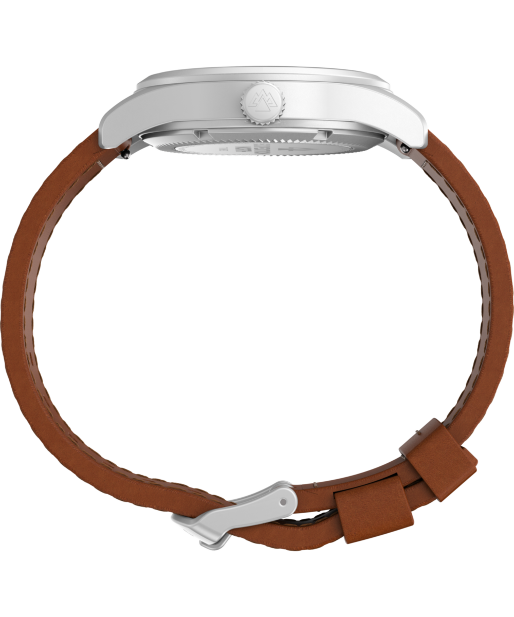 Expedition Field Post Solar 36mm Eco-Friendly Leather Strap Watch