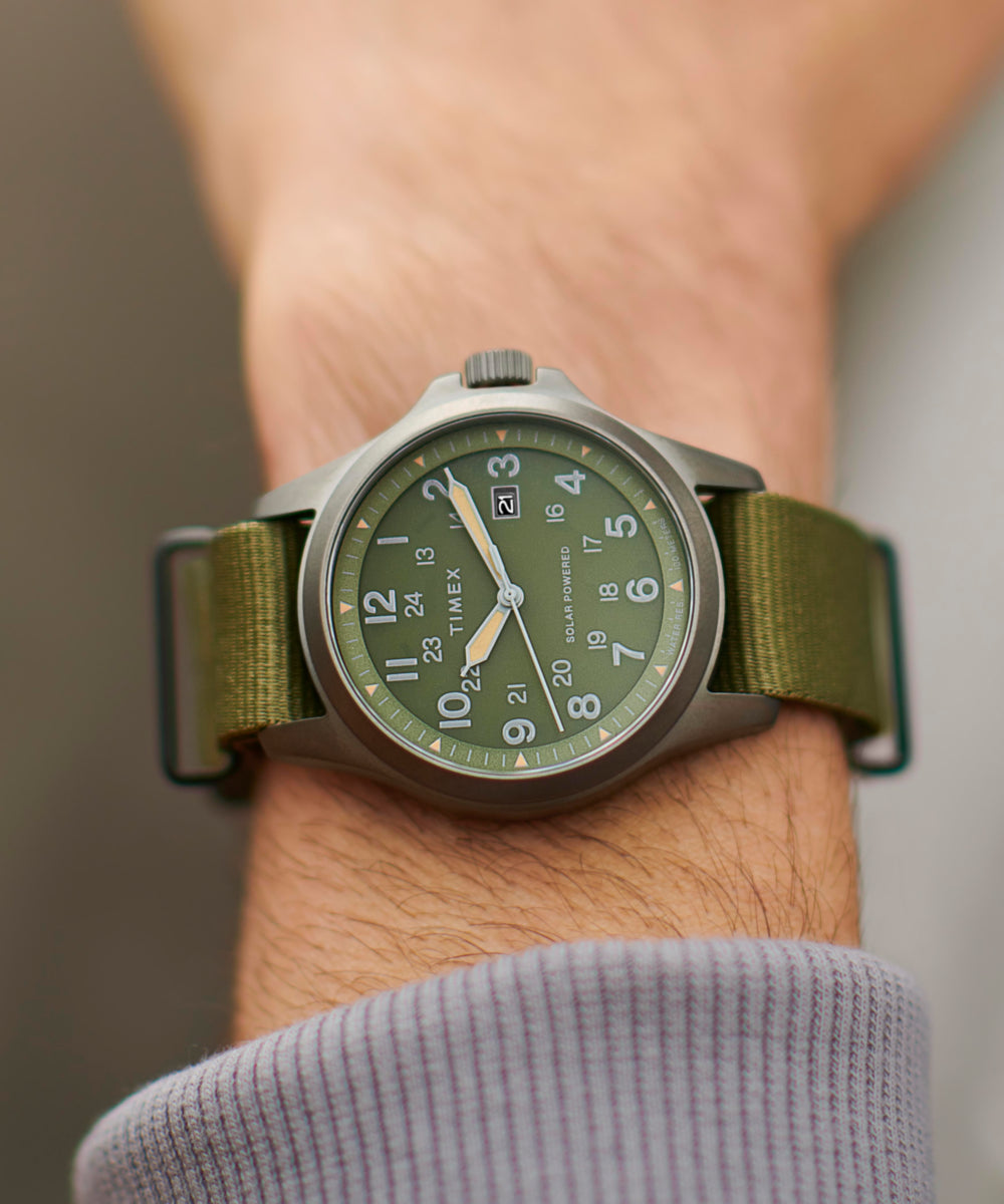 Expedition Field Post Solar 41mm Recycled Fabric Strap Watch