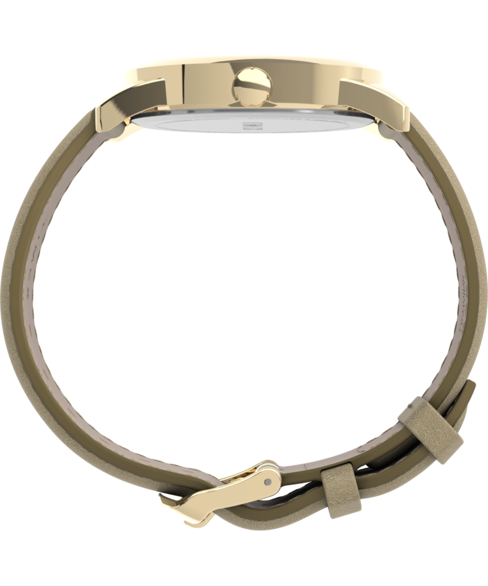 Easy Reader® 38mm Leather Strap Watch