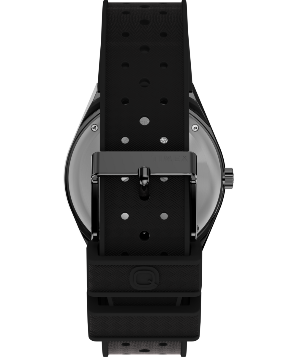 Q Timex GMT 38mm Synthetic Rubber Strap Watch