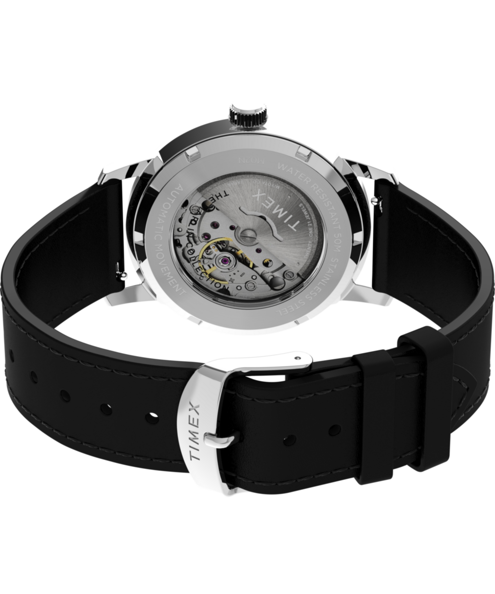 Marlin® Automatic 40mm Leather Strap Watch