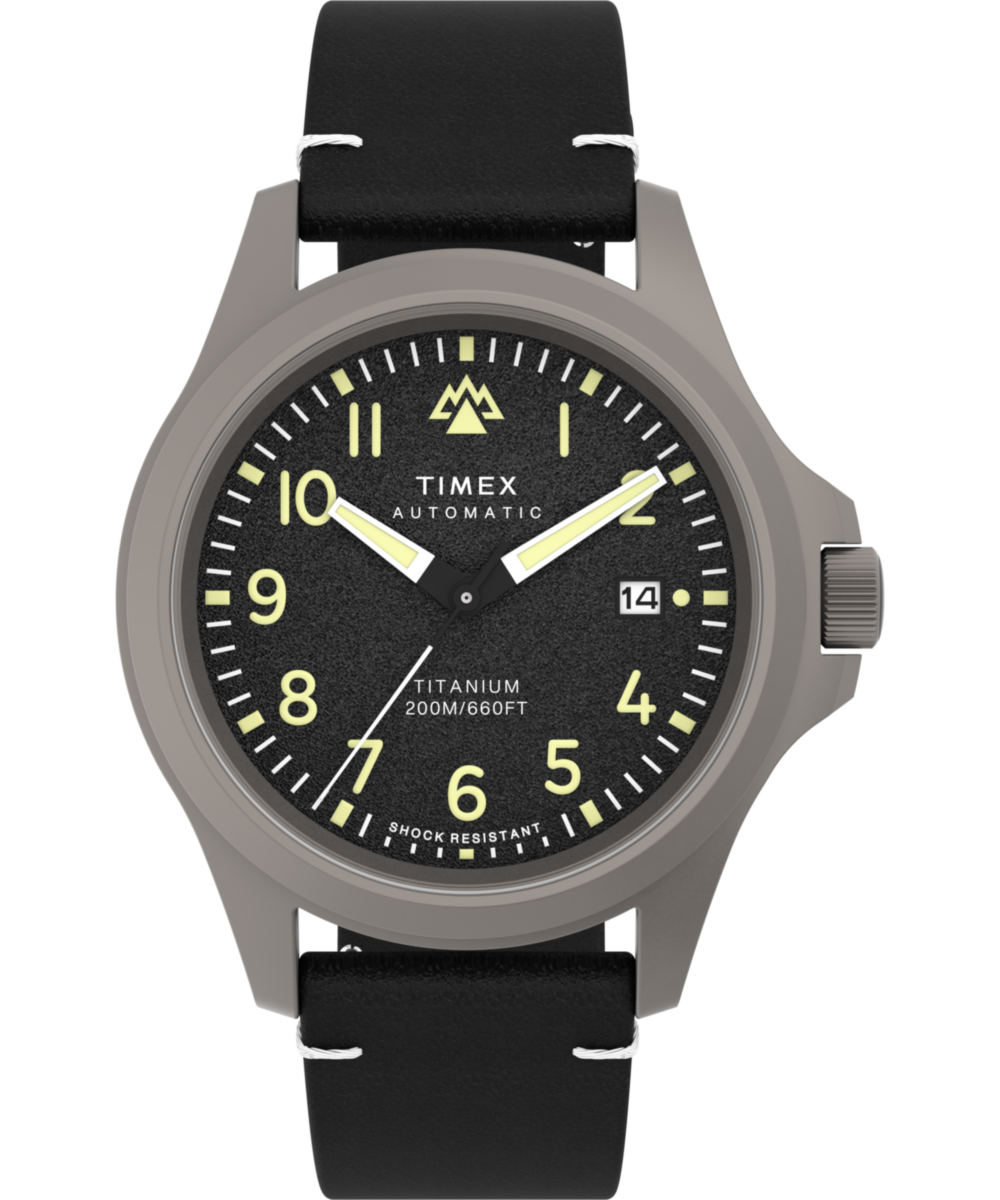 Expedition Titanium Automatic 41mm Eco-Friendly Leather Strap Watch