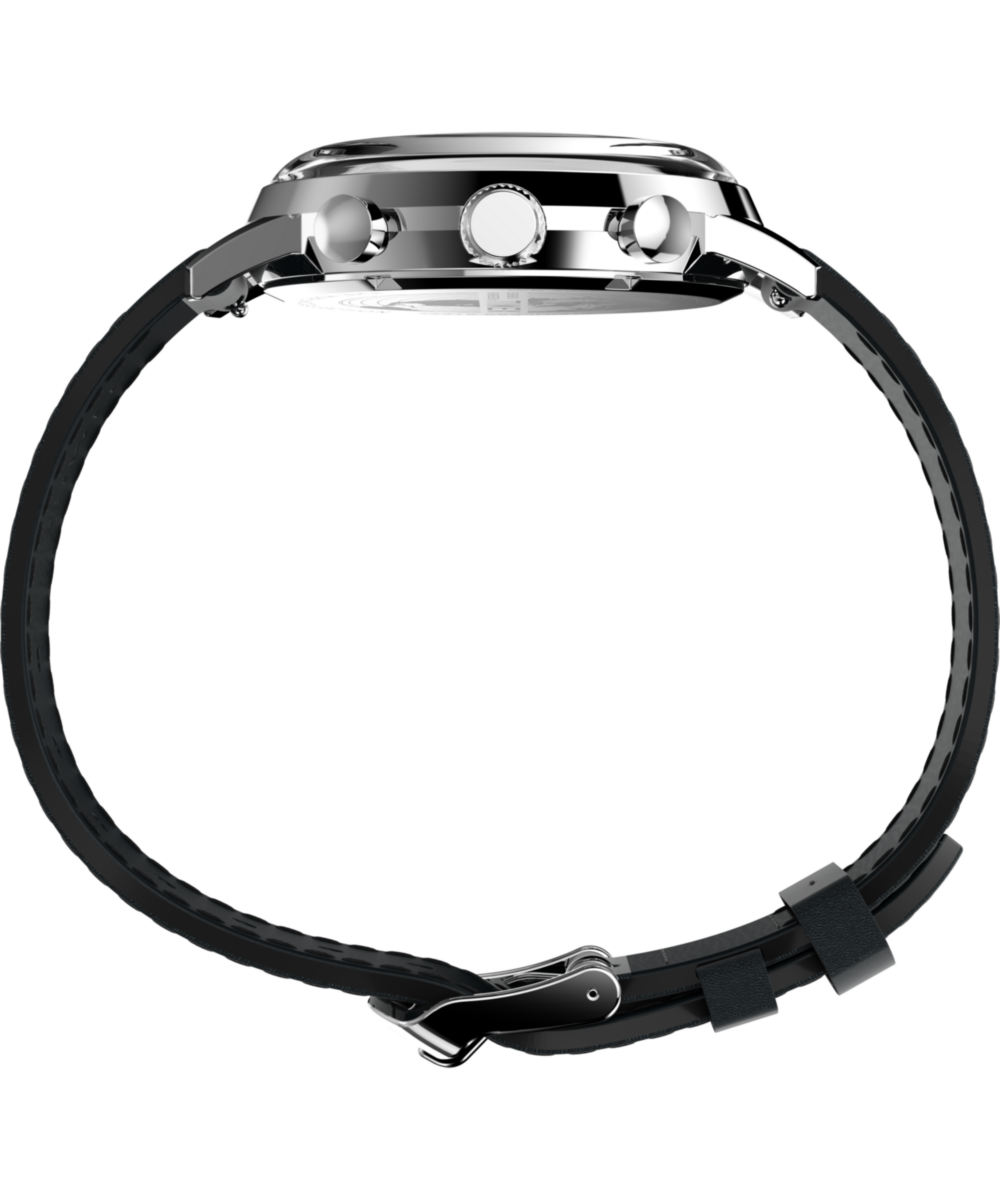 Marlin® Chronograph Tachymeter 40mm Leather Strap Watch