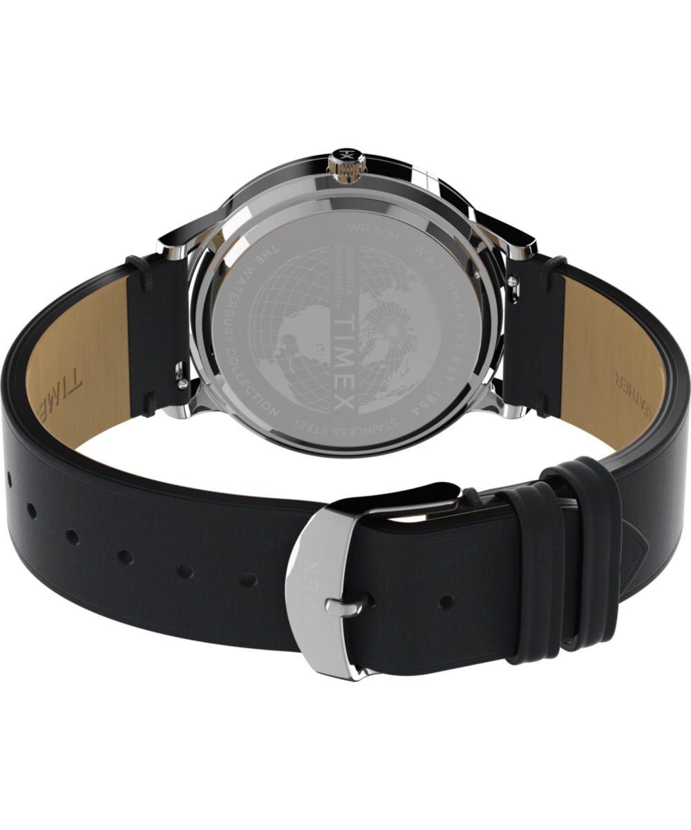 Waterbury Classic 40mm Leather Strap Watch