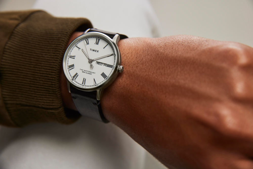 Waterbury Classic 40mm Leather Strap Watch