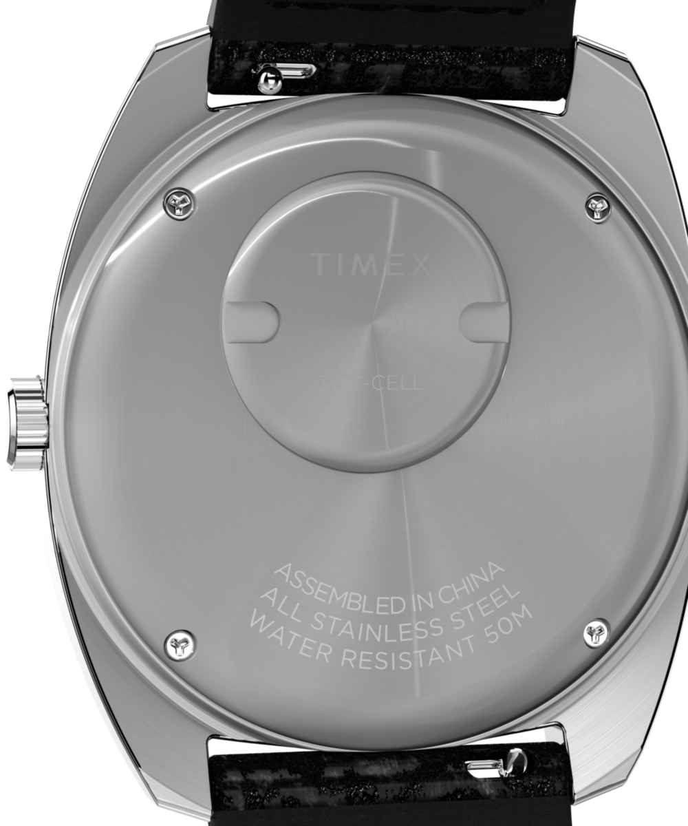 Q Timex 1978 Day/Date 37.5mm Leather Strap Watch