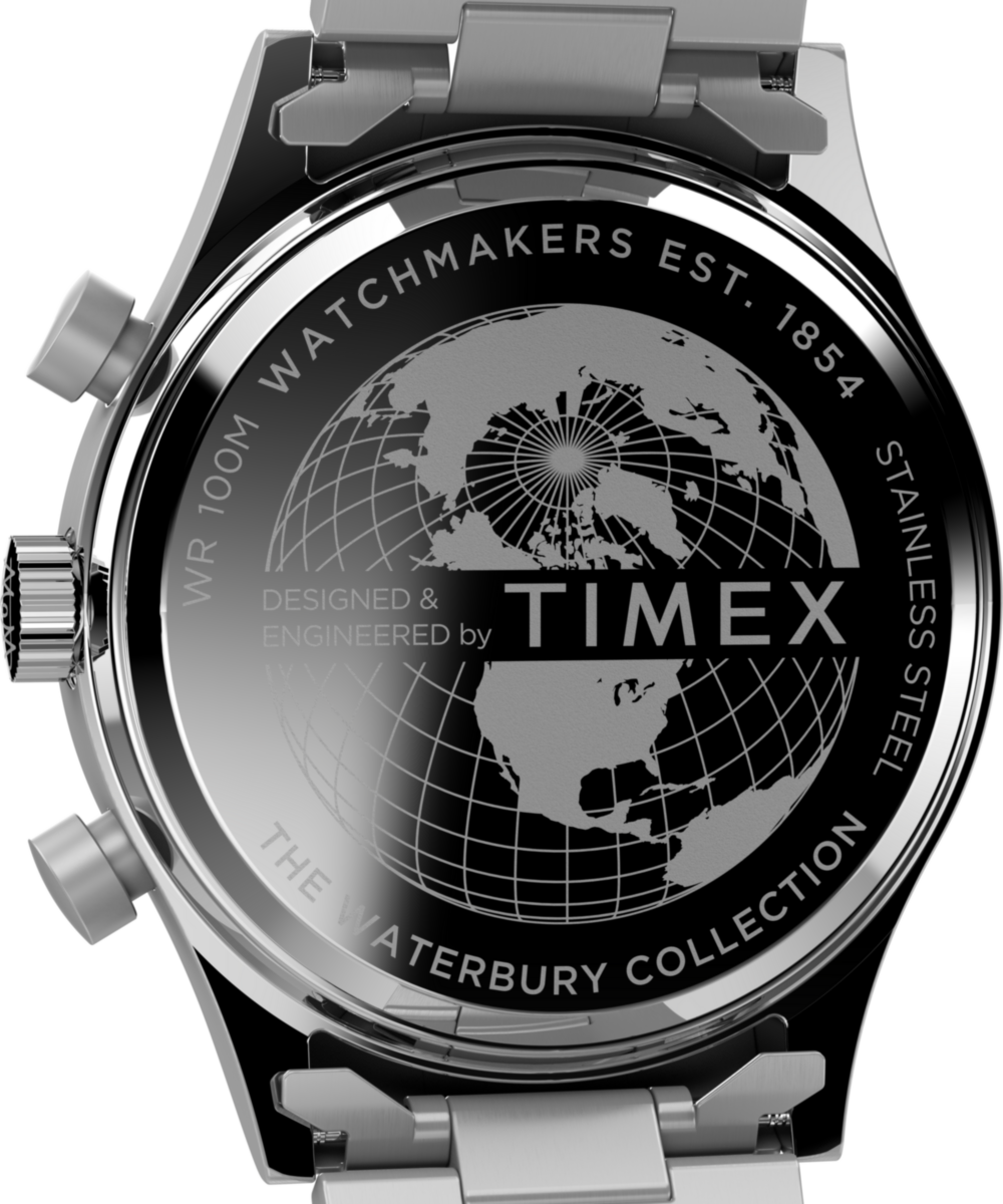 Waterbury Traditional Fly Back Chronograph 43mm Stainless Steel Bracelet Watch