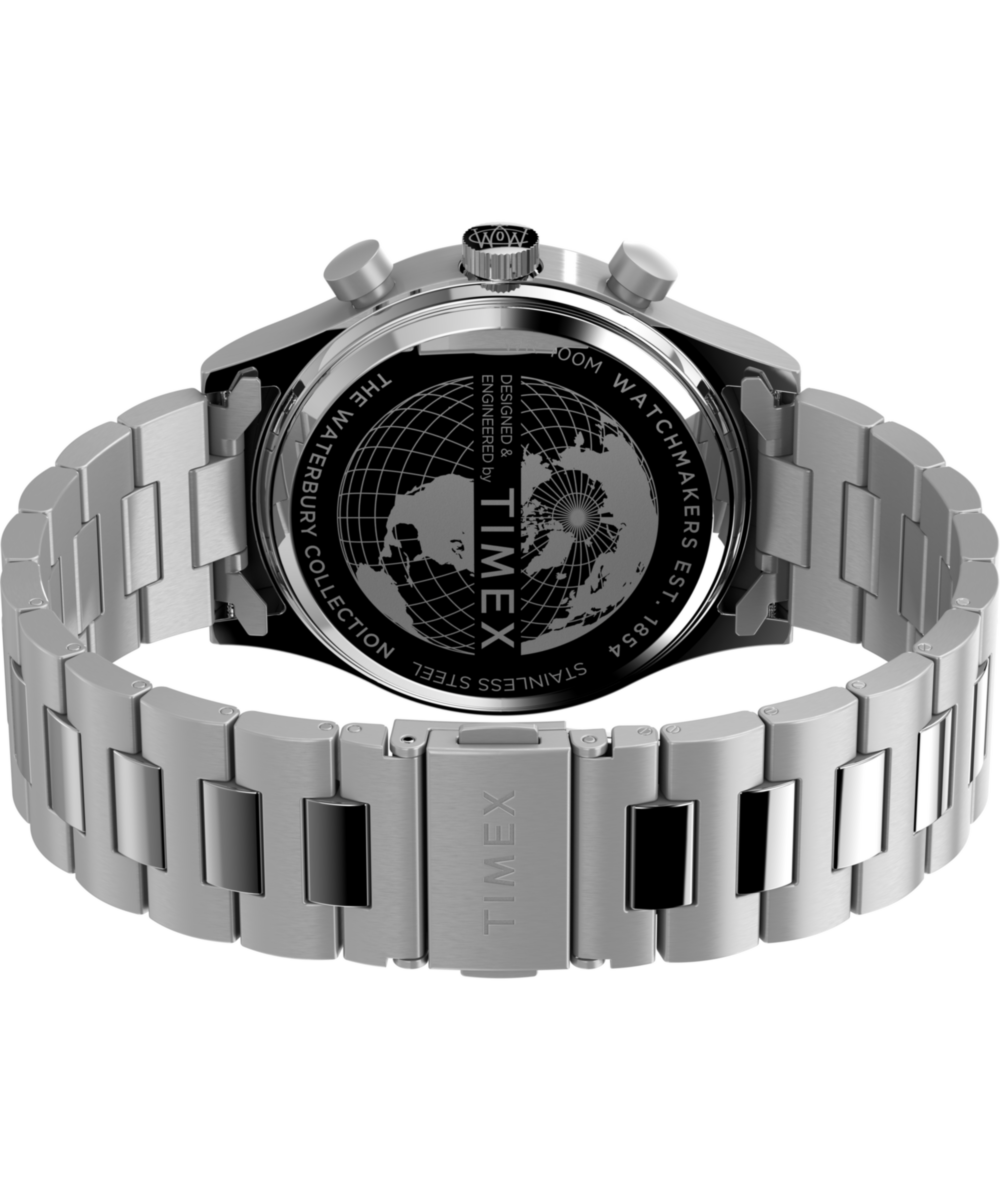 Waterbury Traditional Fly Back Chronograph 43mm Stainless Steel Bracelet Watch