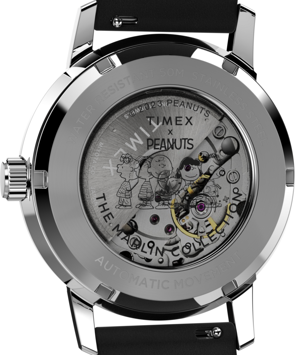 Timex Marlin® Automatic x Peanuts Snoopy Flying Ace 40mm Leather Strap Watch