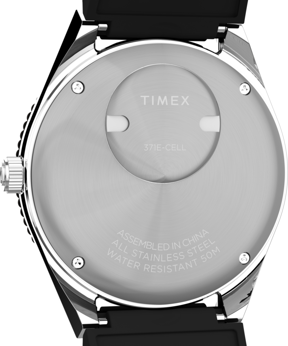Q Timex® GMT 38mm Synthetic Rubber Strap Watch
