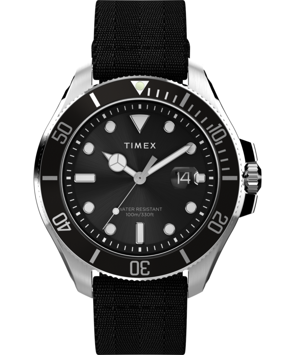 Harborside Coast 44mm Recycled Fabric Strap Watch 