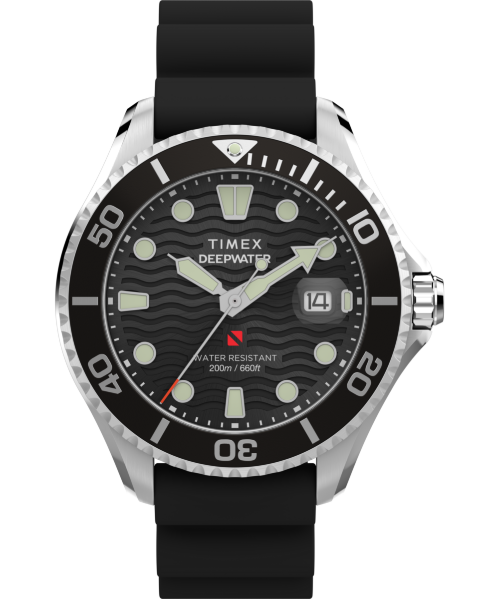 Deepwater Meridian 200 44mm Synthetic Rubber Strap Watch 