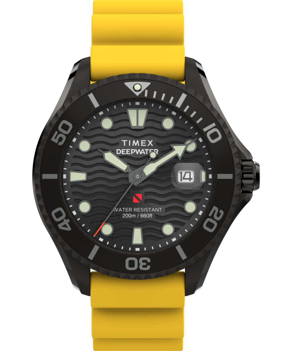 Deepwater Meridian 200 44mm Synthetic Rubber Strap Watch 