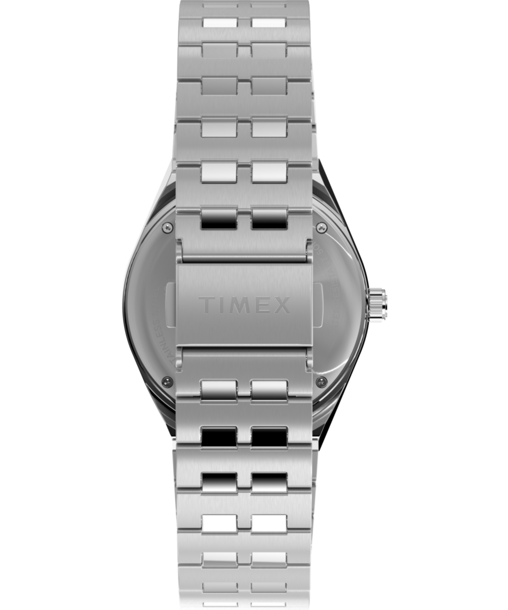 Timex x Peanuts® Q Timex® GMT 38mm Stainless Steel Bracelet Watch