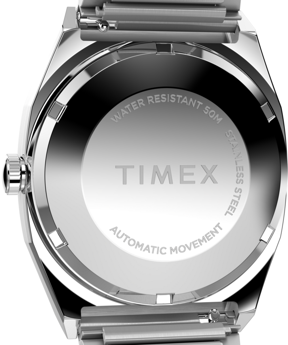 Timex® Automatic 1983 E Line 34mm Stainless Steel Expansion Band Watch