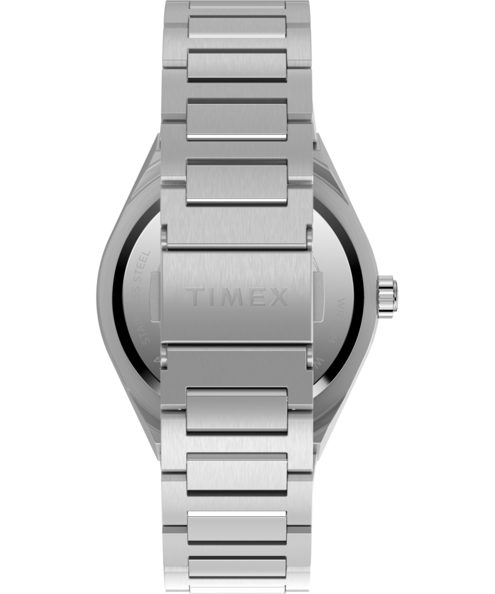 Q Timex® Continental GMT 39mm Stainless Steel Bracelet Watch