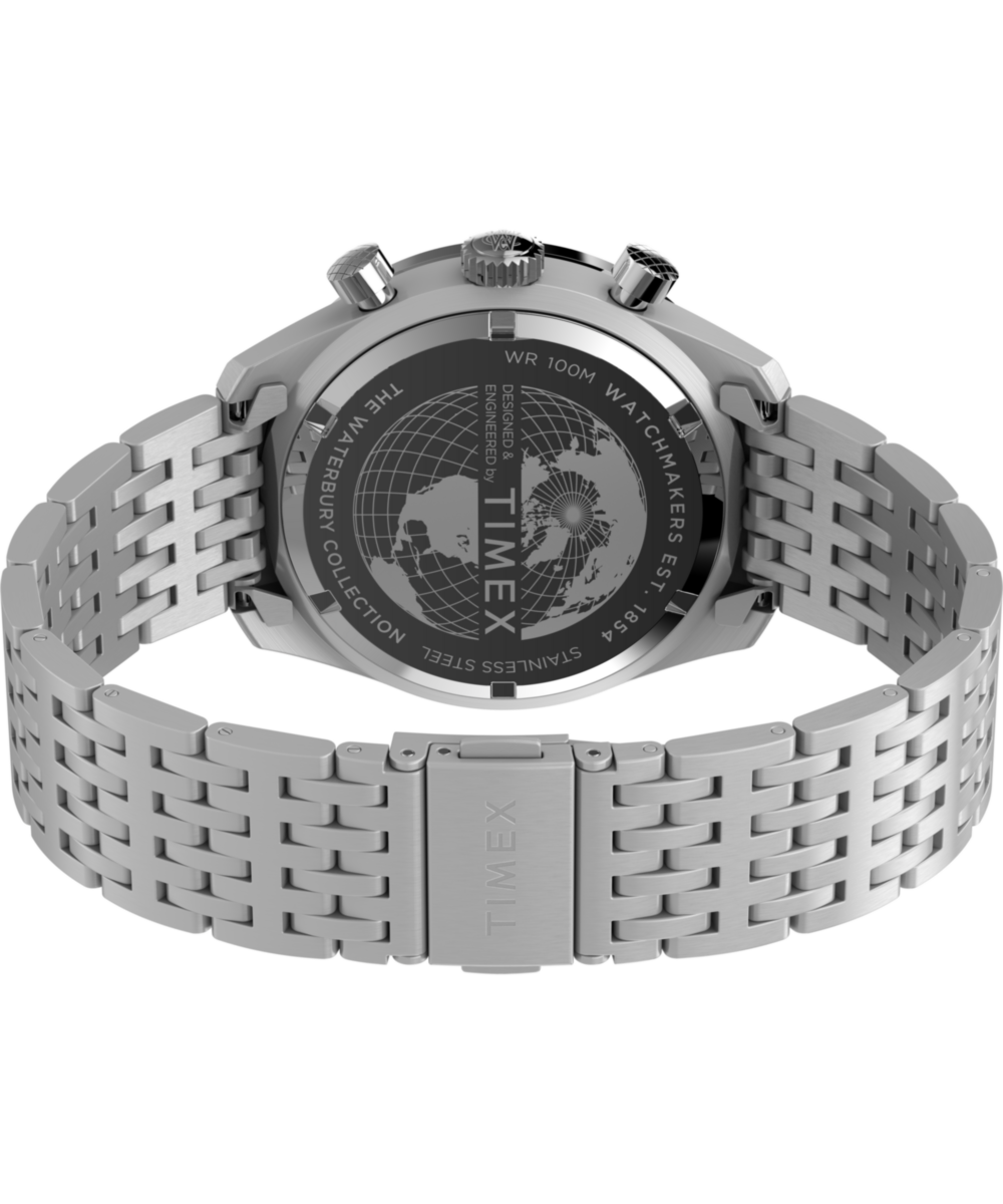 Waterbury Traditional Chronograph 41mm Stainless Steel Bracelet Watch 