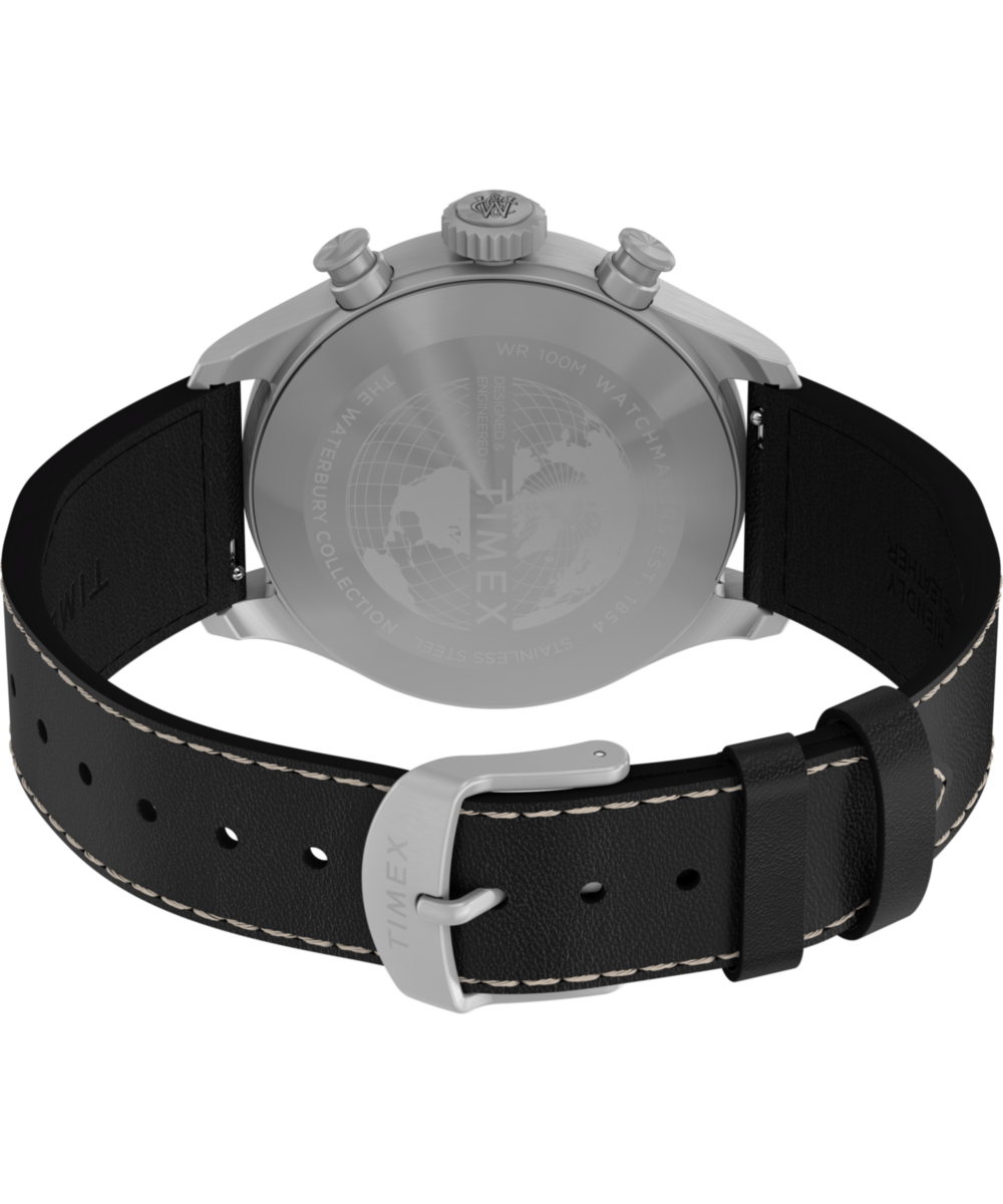 Waterbury Ace Chronograph 41mm Leather Strap Watch