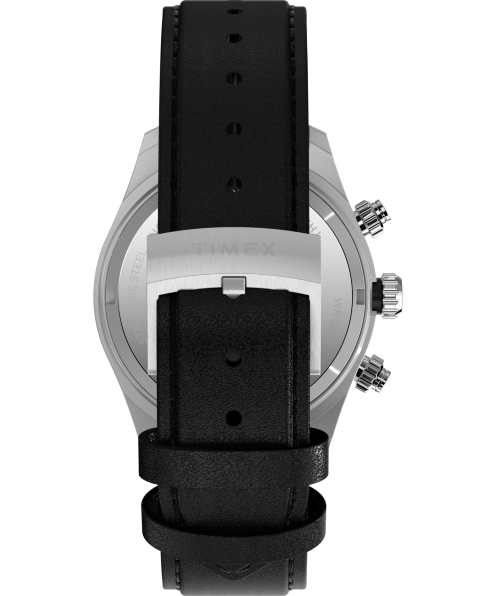 Waterbury Heritage Chronograph 39mm Leather Strap Watch 