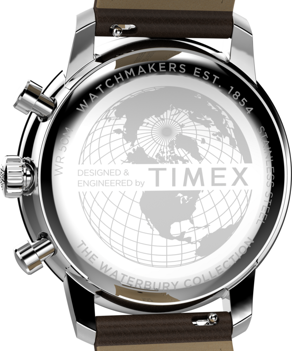 Waterbury Metropolitan Chronograph 41mm Leather Strap Watch 
