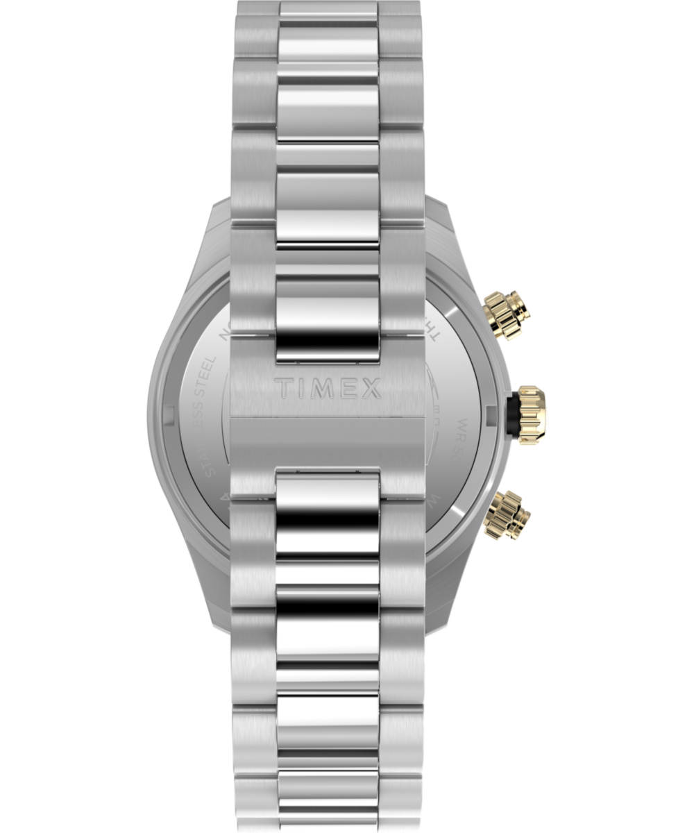 Waterbury Heritage Chronograph 39mm Stainless Steel Bracelet Watch  