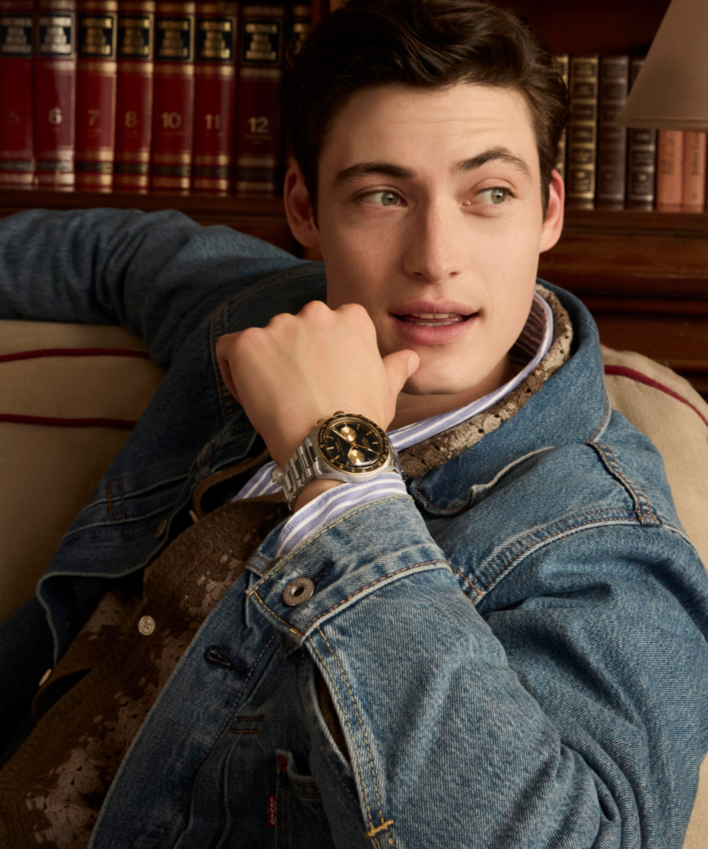 Waterbury Heritage Chronograph 39mm Stainless Steel Bracelet Watch  