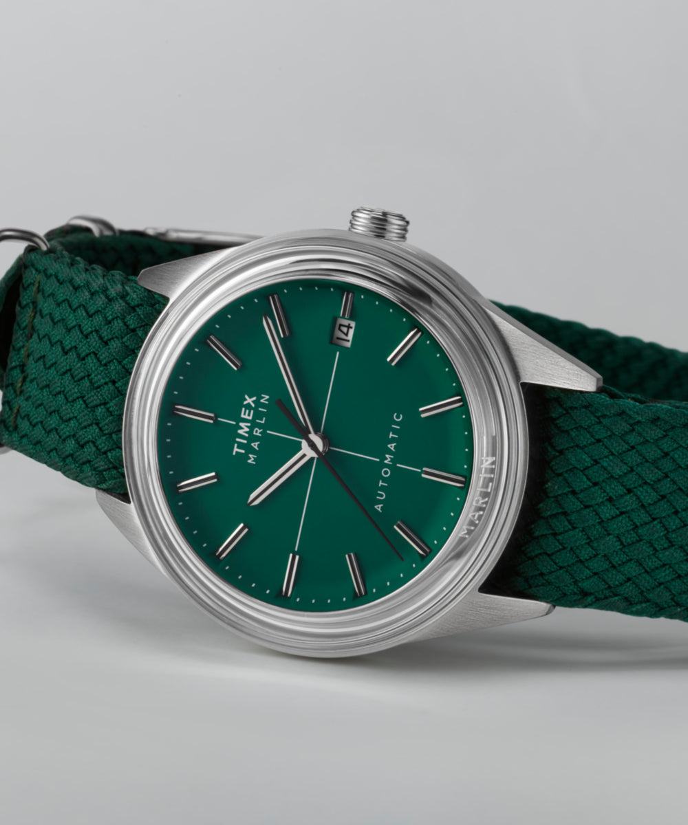 Marlin® Jet Automatic 38mm Fabric Strap Watch