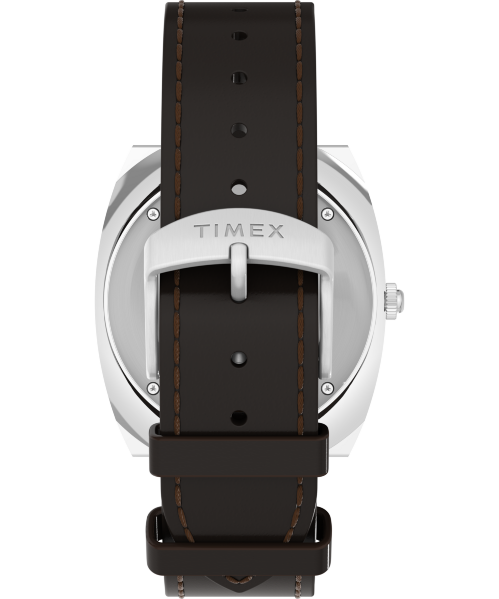 Q Timex® 1972 World Time 39mm Leather Strap Watch