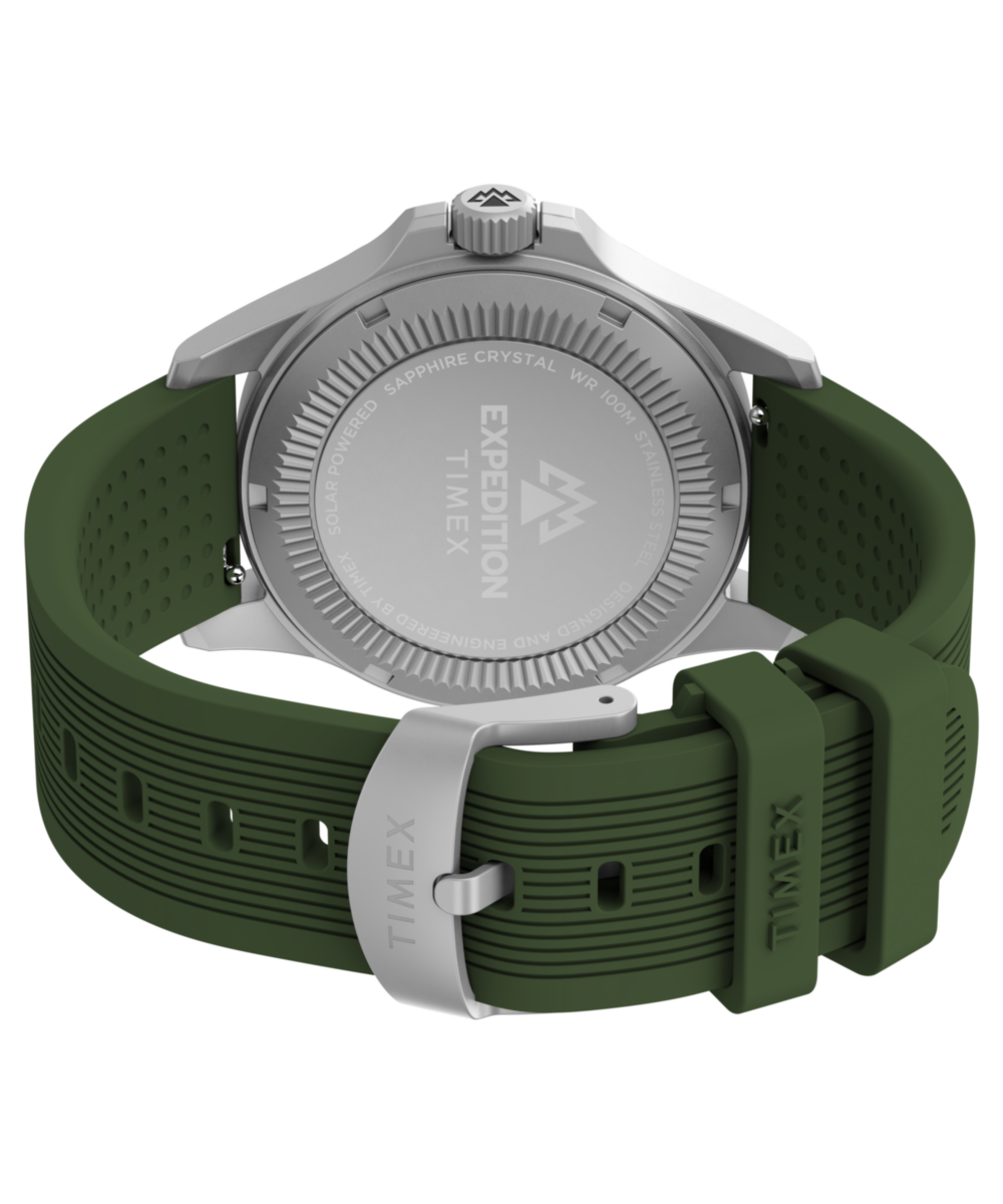 Expedition® Field Post Solar 41mm Silicone Strap Watch