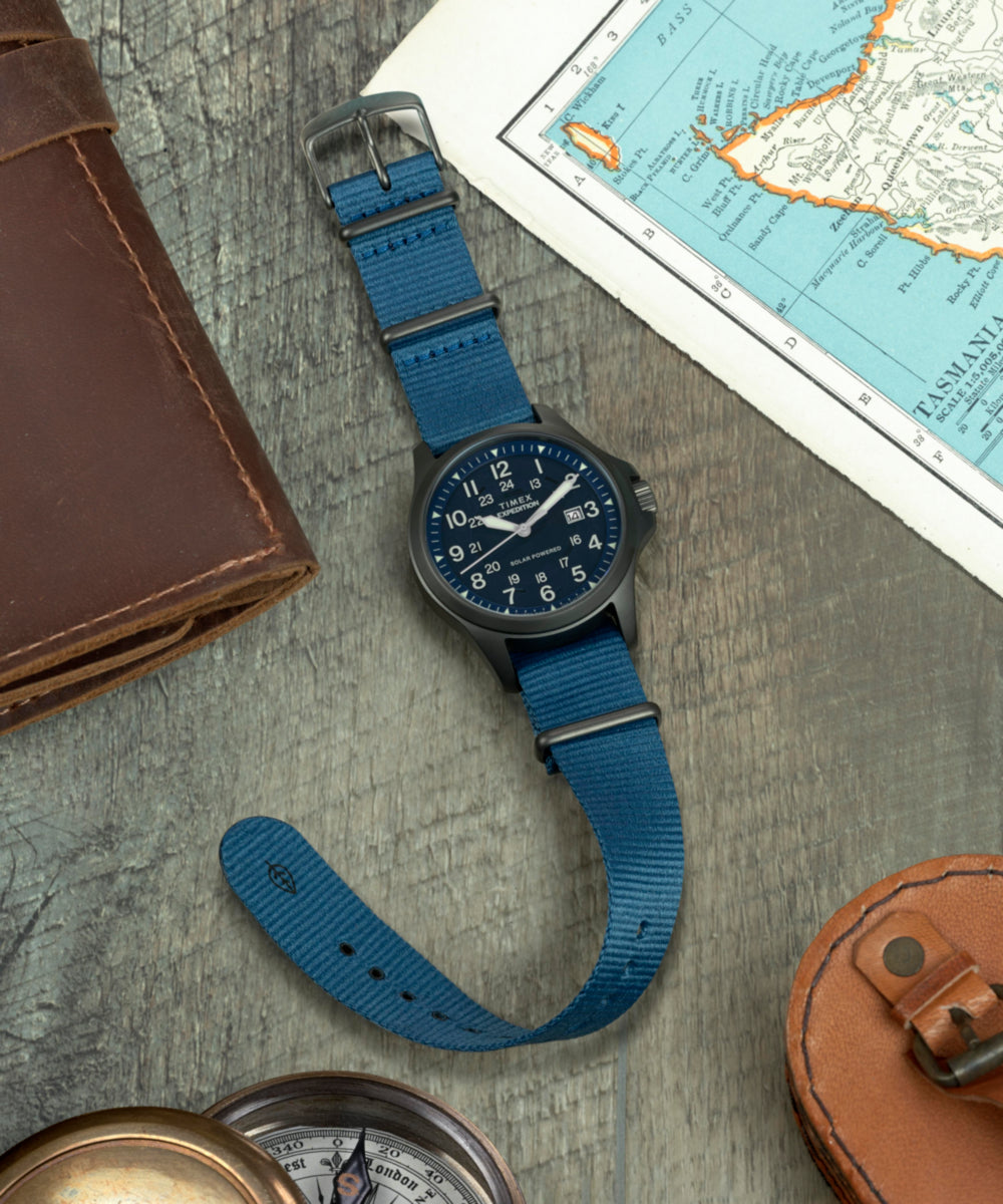 Expedition® Field Post Solar 41mm Eco-Conscious Fabric Strap Watch