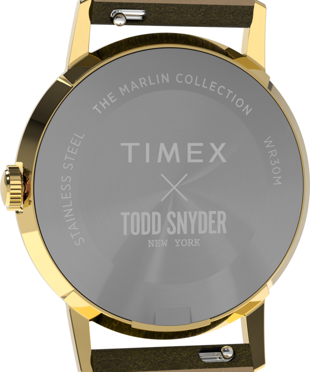 Timex x Todd Snyder 34mm Leather Strap Watch