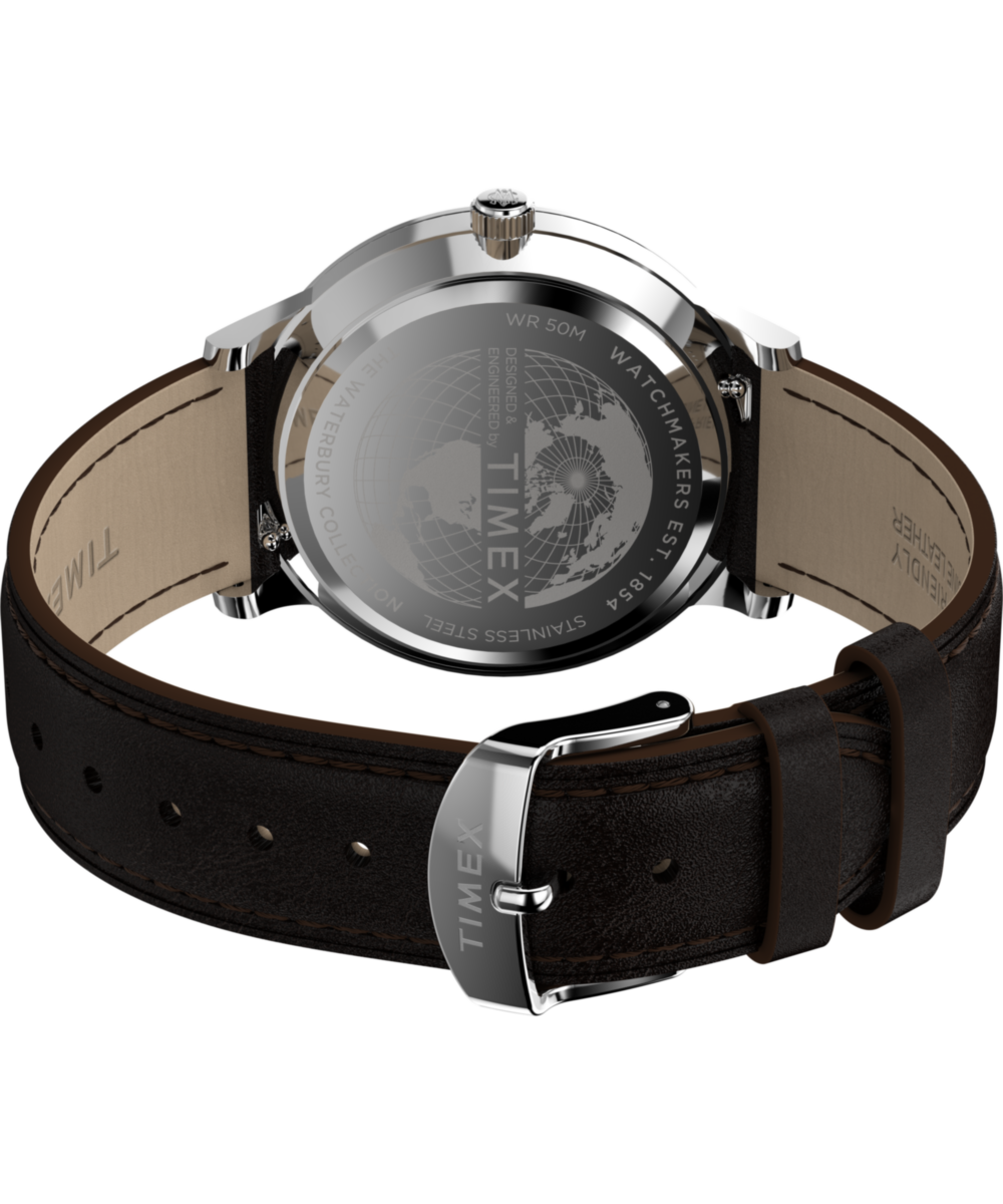 Waterbury Classic 40mm Leather Strap Watch