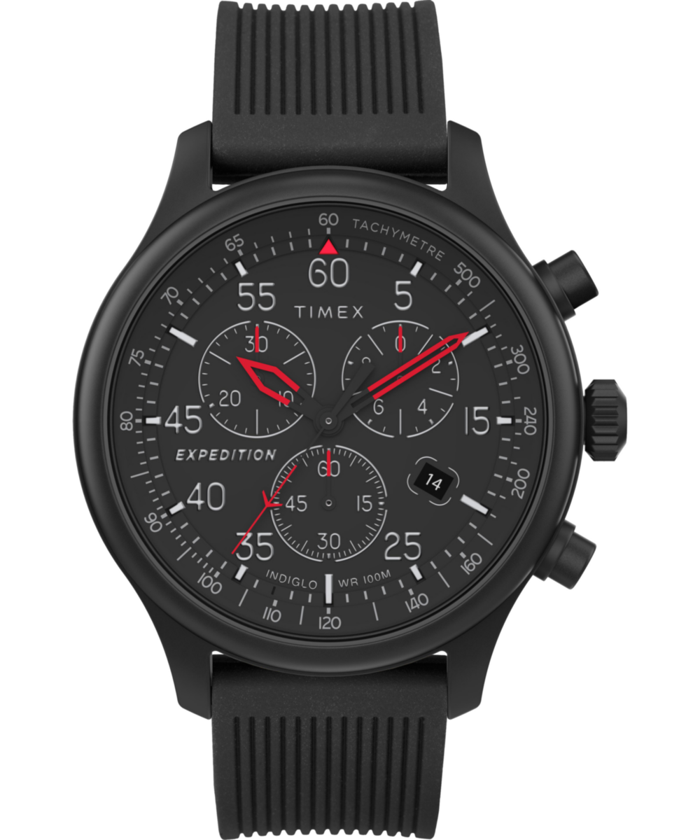 Expedition Field Chronograph 43mm Resin Strap Watch